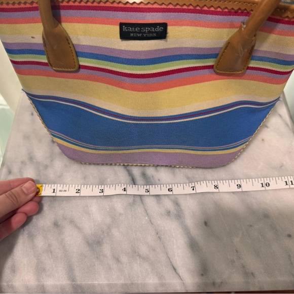Kate Spade Vintage Rainbow Small Tote EUC - Picture 7 of 8